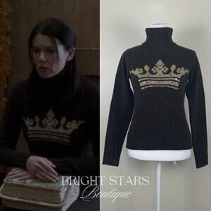Extremely Rare Lambswool Turtleneck Sweater ASO Lorelai Gilmore Girls Crown VTG